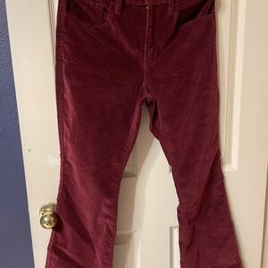 Levi’s Corduroy Bootcut Pants | High Rise | Burgundy | Size 30
